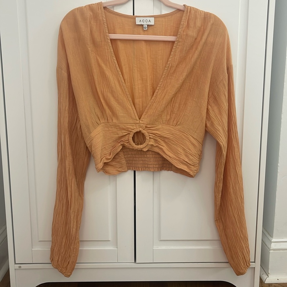 Linen crop top